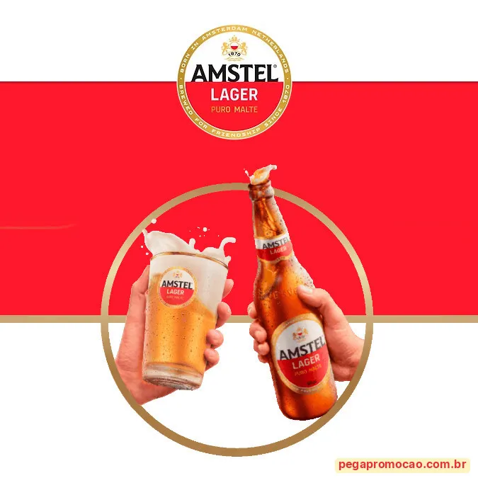 Copo tulipa oficial da Amstel entregue na promoção Libertadores