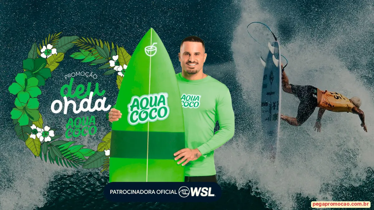 Sorteio: Sorteio AquaCoco Deu Onda: Concorra a uma viagem ao Havaí para a final do Mundial de Surfe