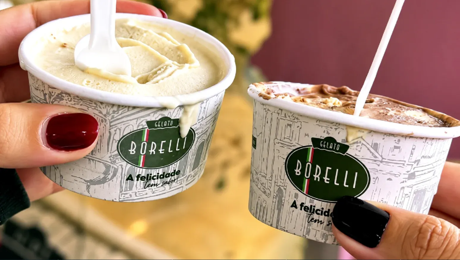 Compre e Ganhe: Promoção Borelli: compre o gelato e ganhe o tamanho maior no Dia do Cliente