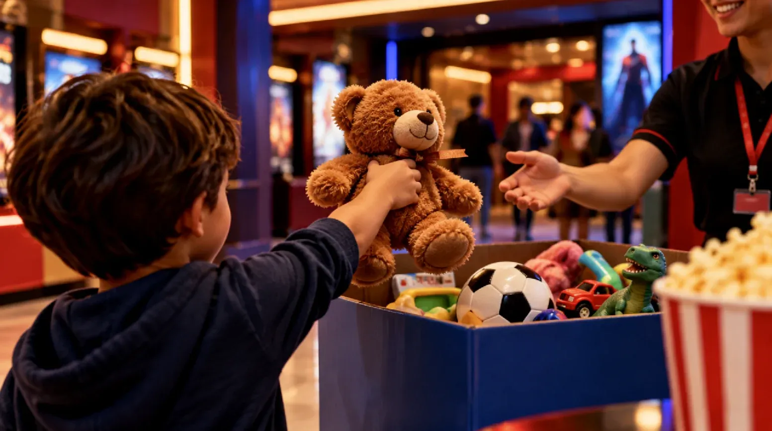 100% Grátis: Cinesystem: doe um brinquedo e ganhe ingresso grátis para novembro