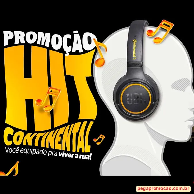 Fone de ouvido JBL personalizado da promoção Hit Continental