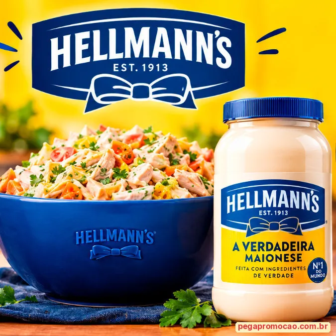Divulgação dos prêmios e utensílios da campanha Hellmann’s